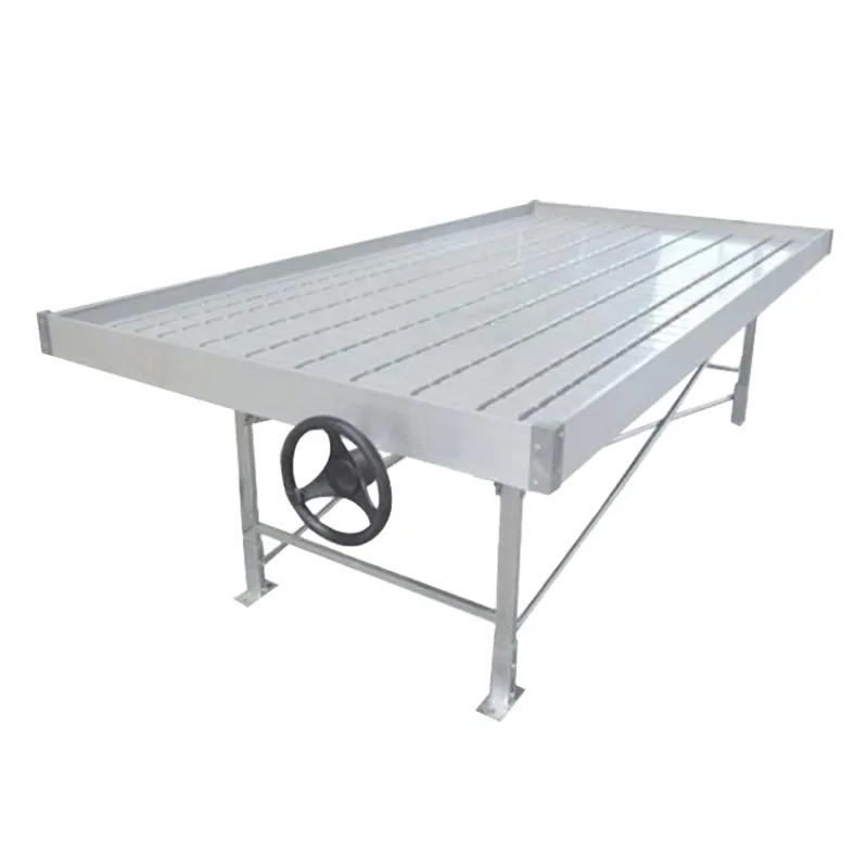 bitki yetiştirme yatağı gelgit ve akışlı yuvarlanan tezgah