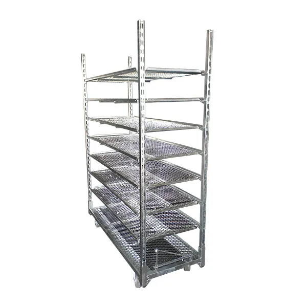 hot dip galvanized nursery trolley