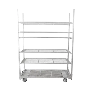 Hot Galvanized Flower Trolley Cart